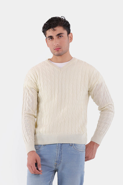 Cable Knit Sweater - Cougar Clothing