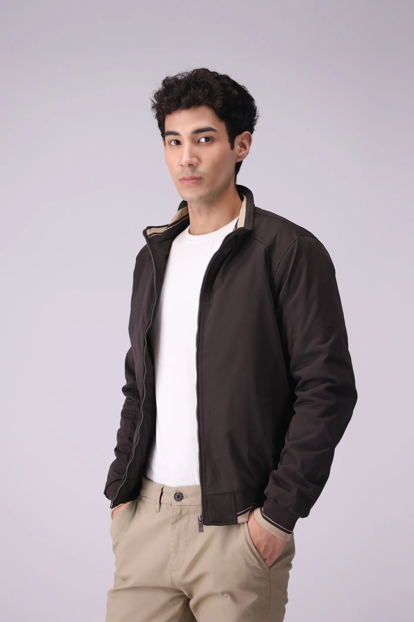 Contrast Trimmed Jacket - Cougar Clothing