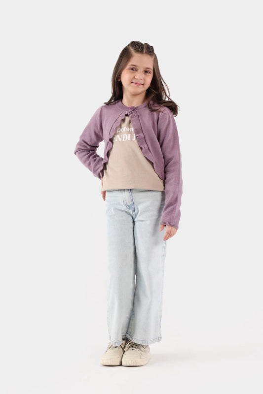 Frilled Cardigan - Cougar Clothing