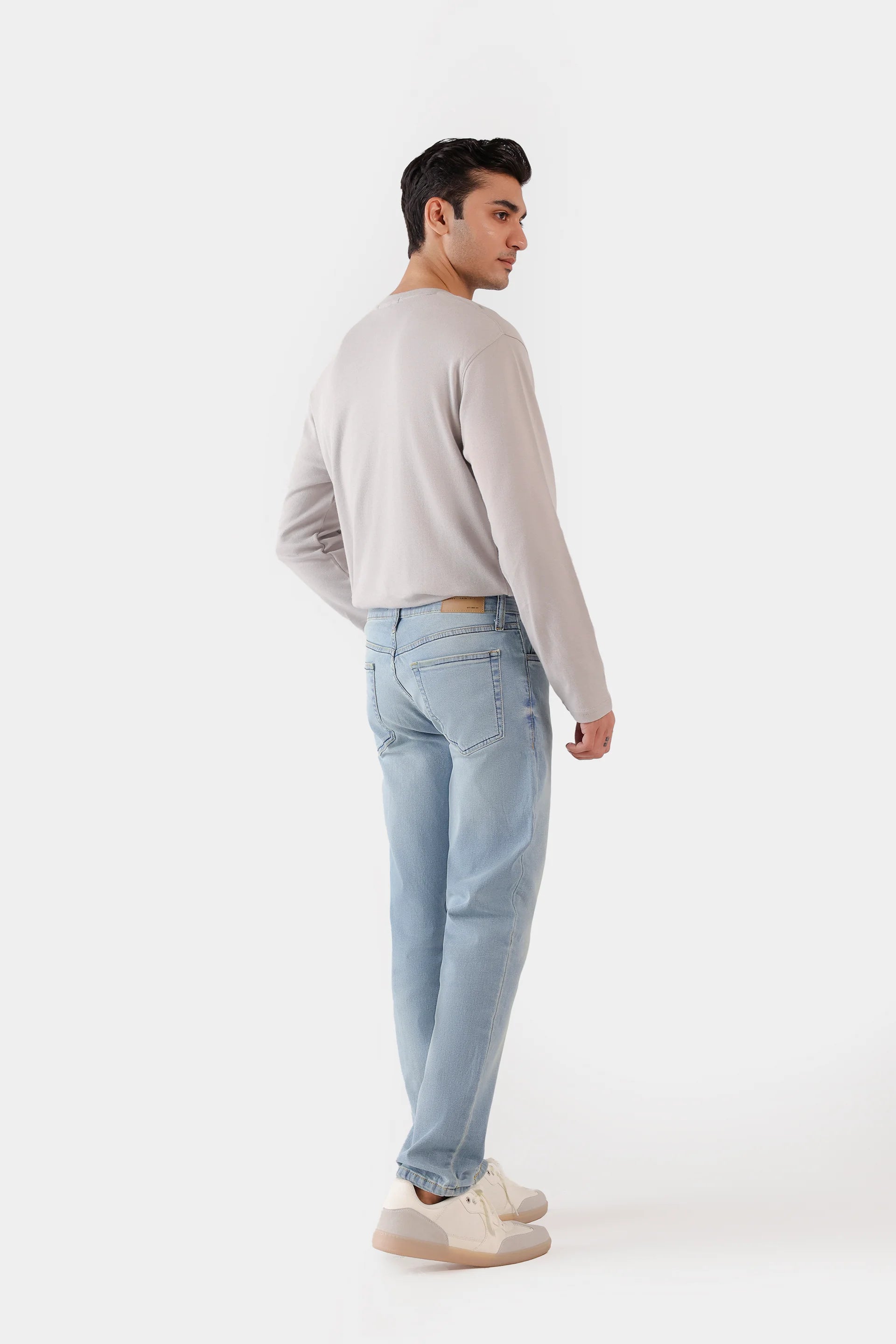 Slim Fit Jeans With Whiskers - Cougar Clothing