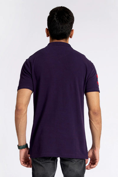 Purple CGR Embroidered Polo