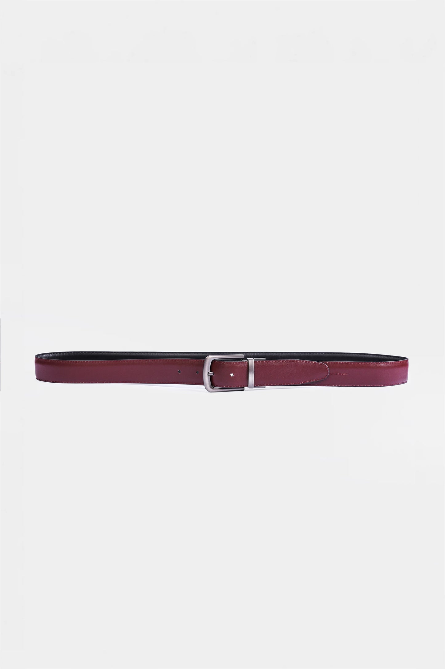 Reversible Belt With Silver Buckle - Cougar Clothing