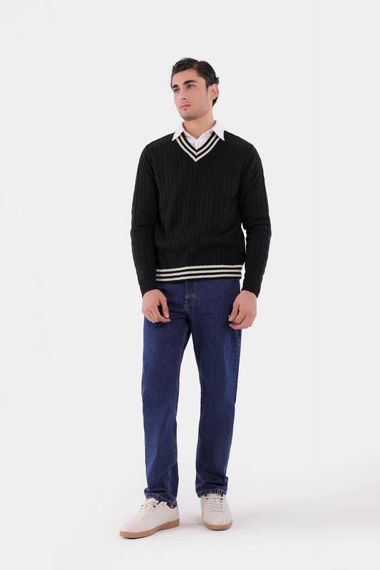 Classic Cable Knit Sweater - Cougar Clothing