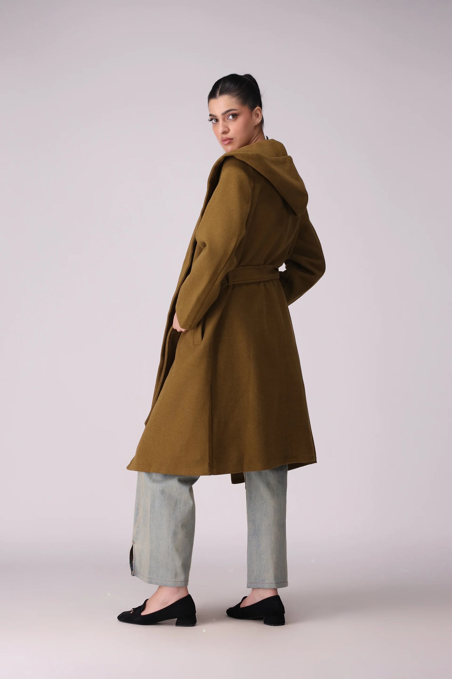 Mélange Hooded Coat - Cougar Clothing