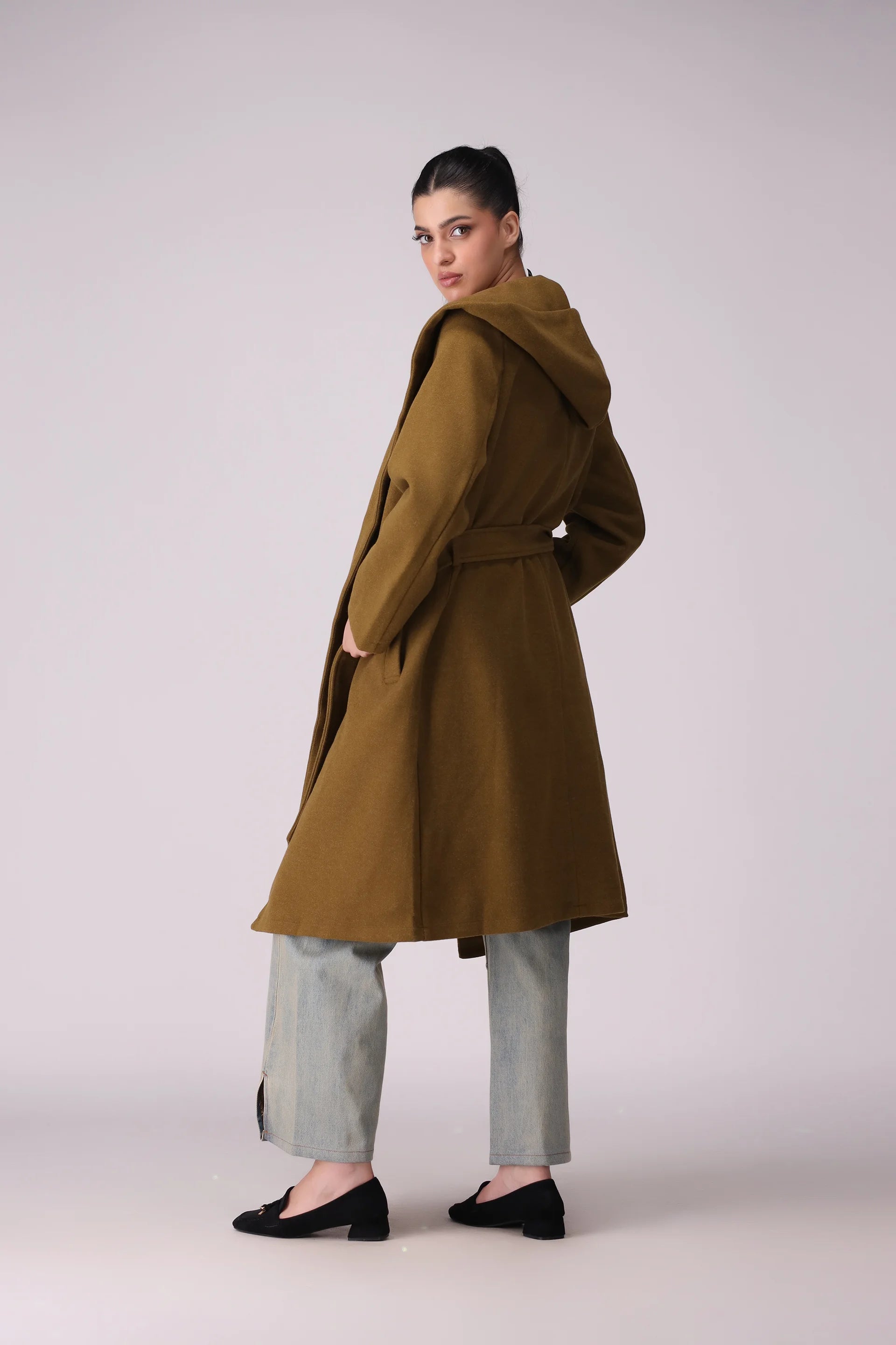 Mélange Hooded Coat - Cougar Clothing