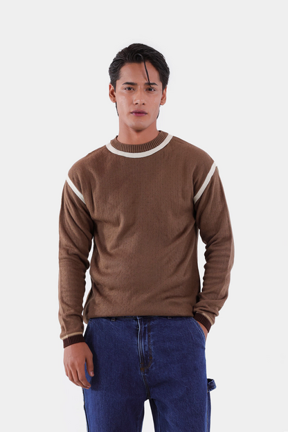 Contrast Stripe Sweater - Cougar Clothing