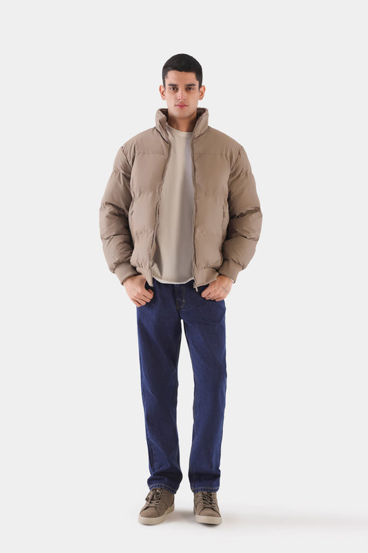 Fleece-Lined Puffer Jacket