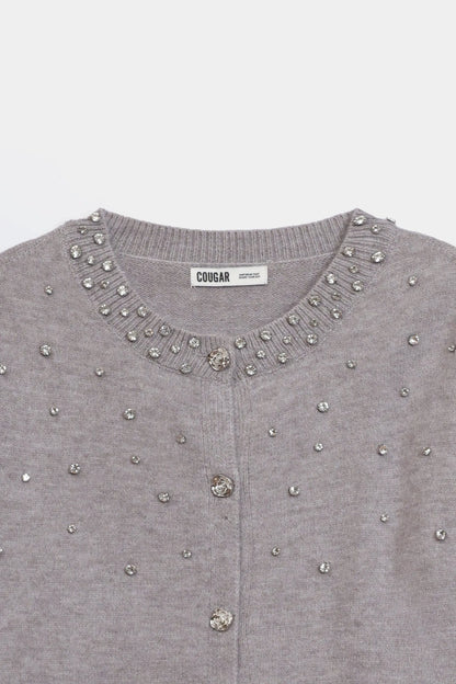 Embellished Knit Cardigan - Cougar Clothing