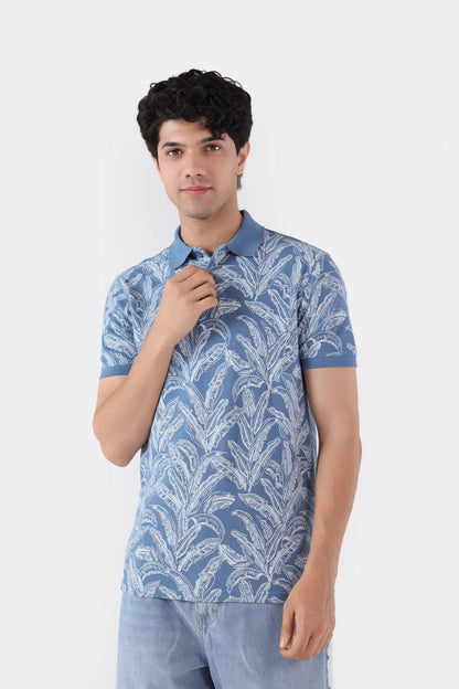 Pique Printed Polo - Cougar Clothing