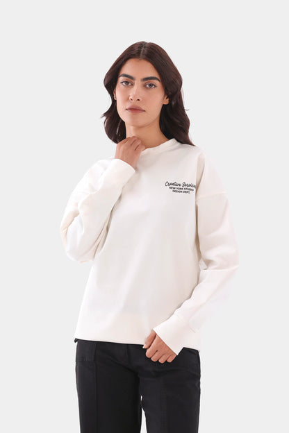 Oversized Back Printed Sweatshirt