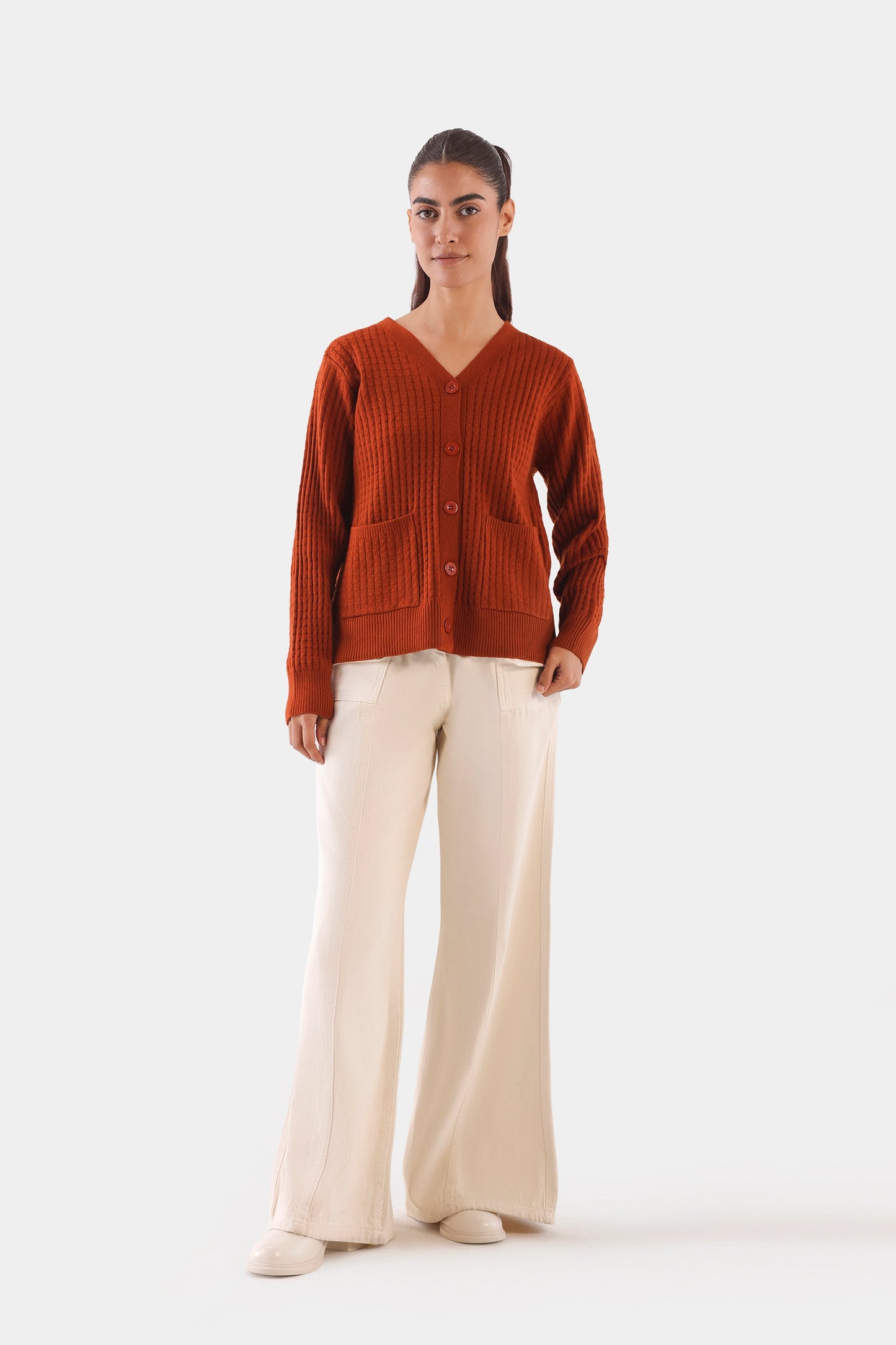 Textured Knit Cardigan