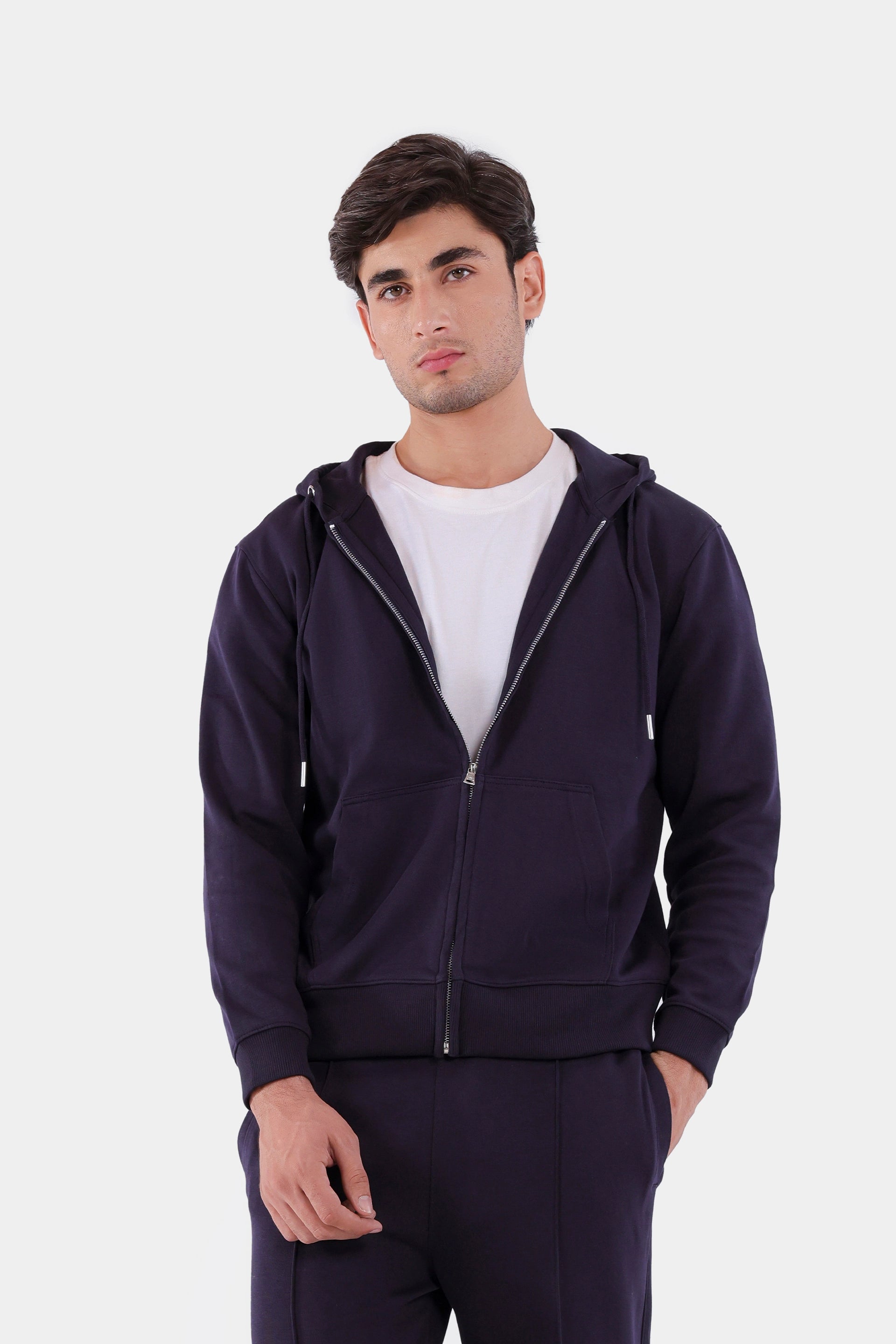 Basic Zipper Hoodie - Cougar Clothing