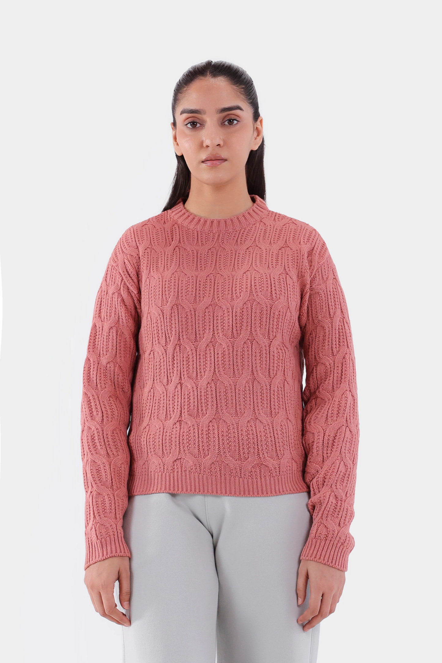 Cable Knit Sweater - Cougar Clothing