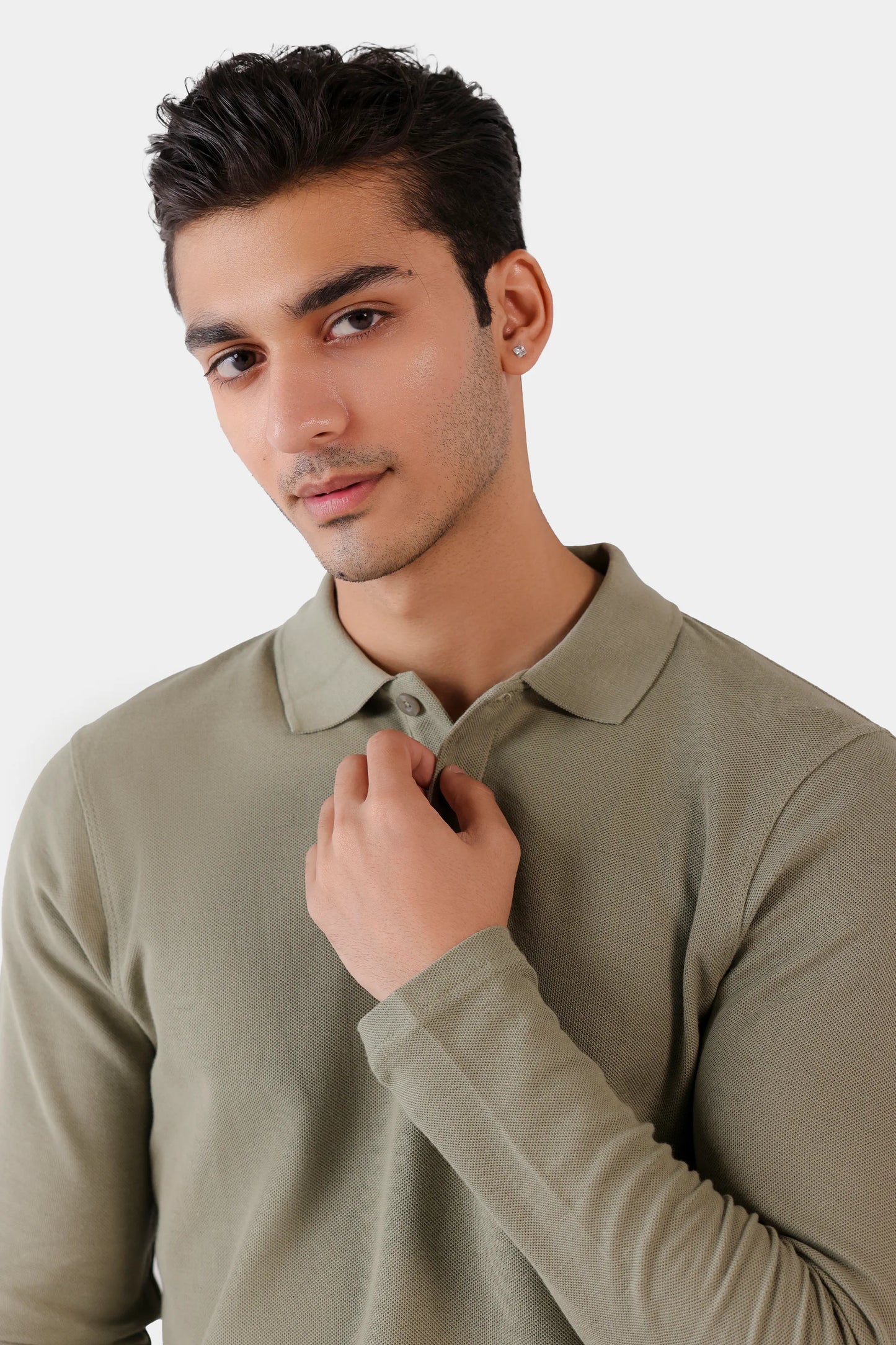 Honeycomb Knit Polo - Cougar Clothing