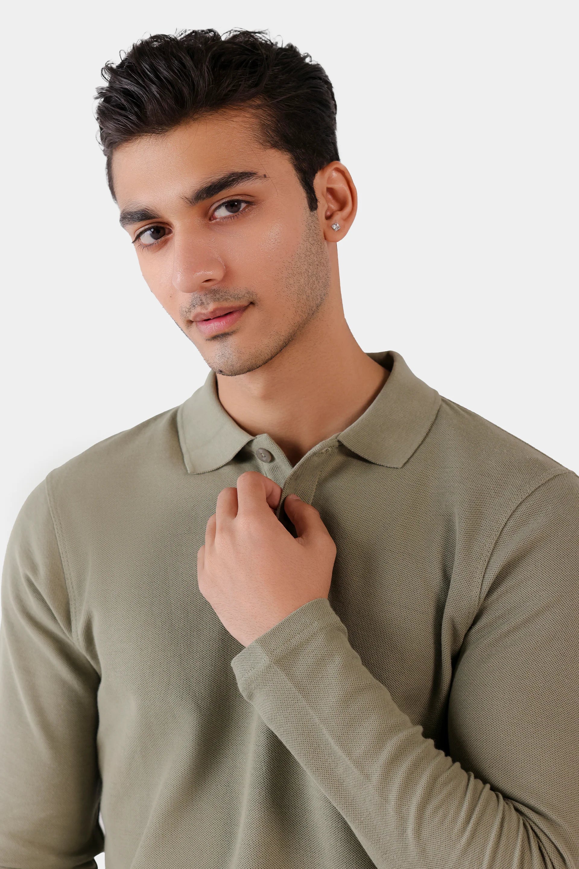 Honeycomb Knit Polo - Cougar Clothing