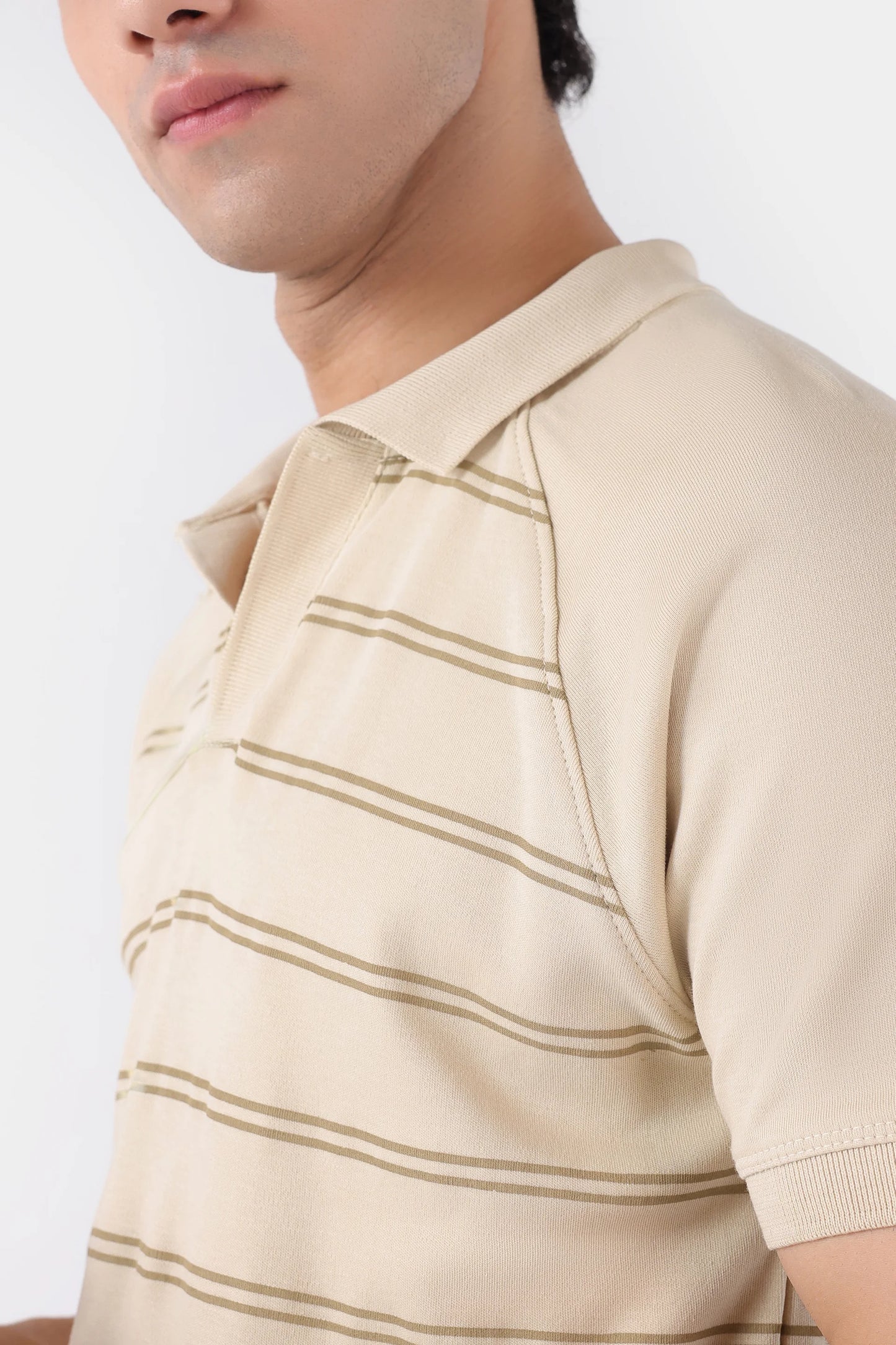 Raglan Striper Polo - Cougar Clothing