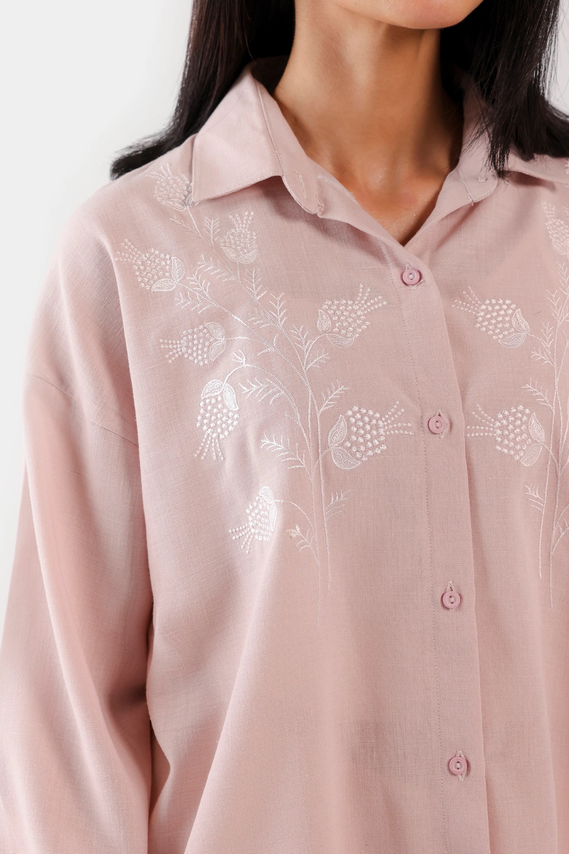 Embroidered Button Down - Cougar Clothing