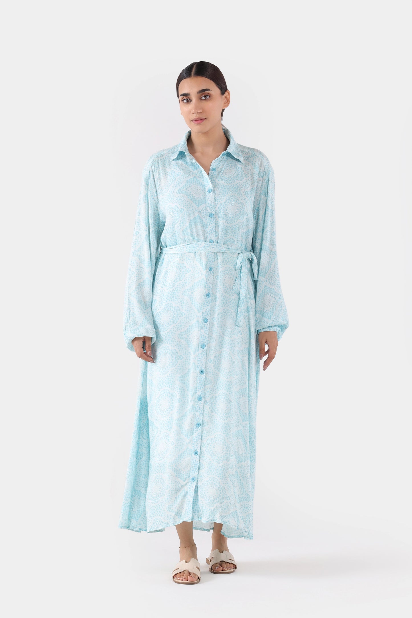 Printed Midi Dress - Cougar Clothing