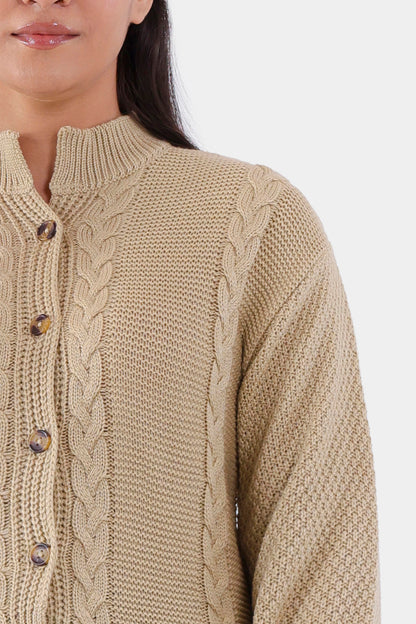 Cable Knit Cardigan - Cougar Clothing