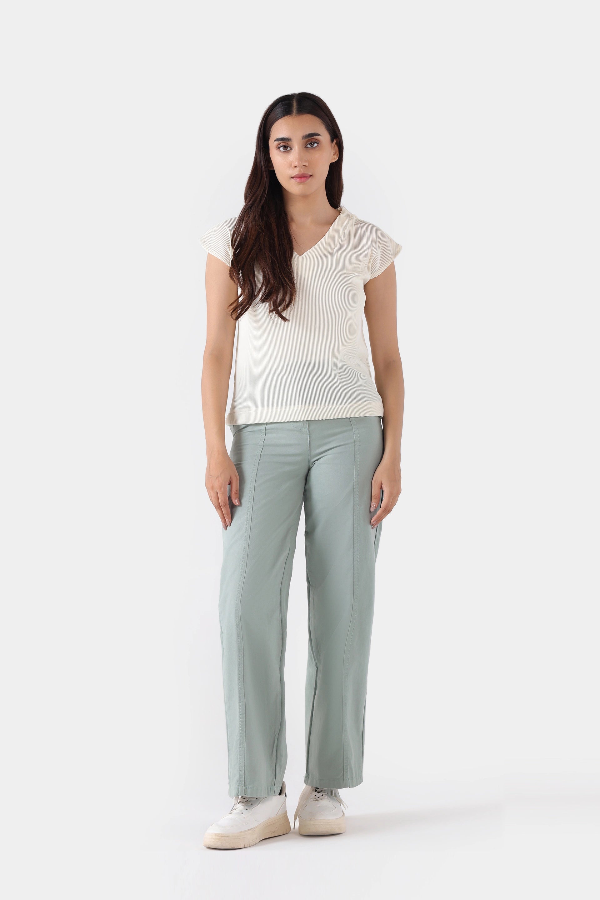 Cap Sleeve Textured Top - Cougar Clothing