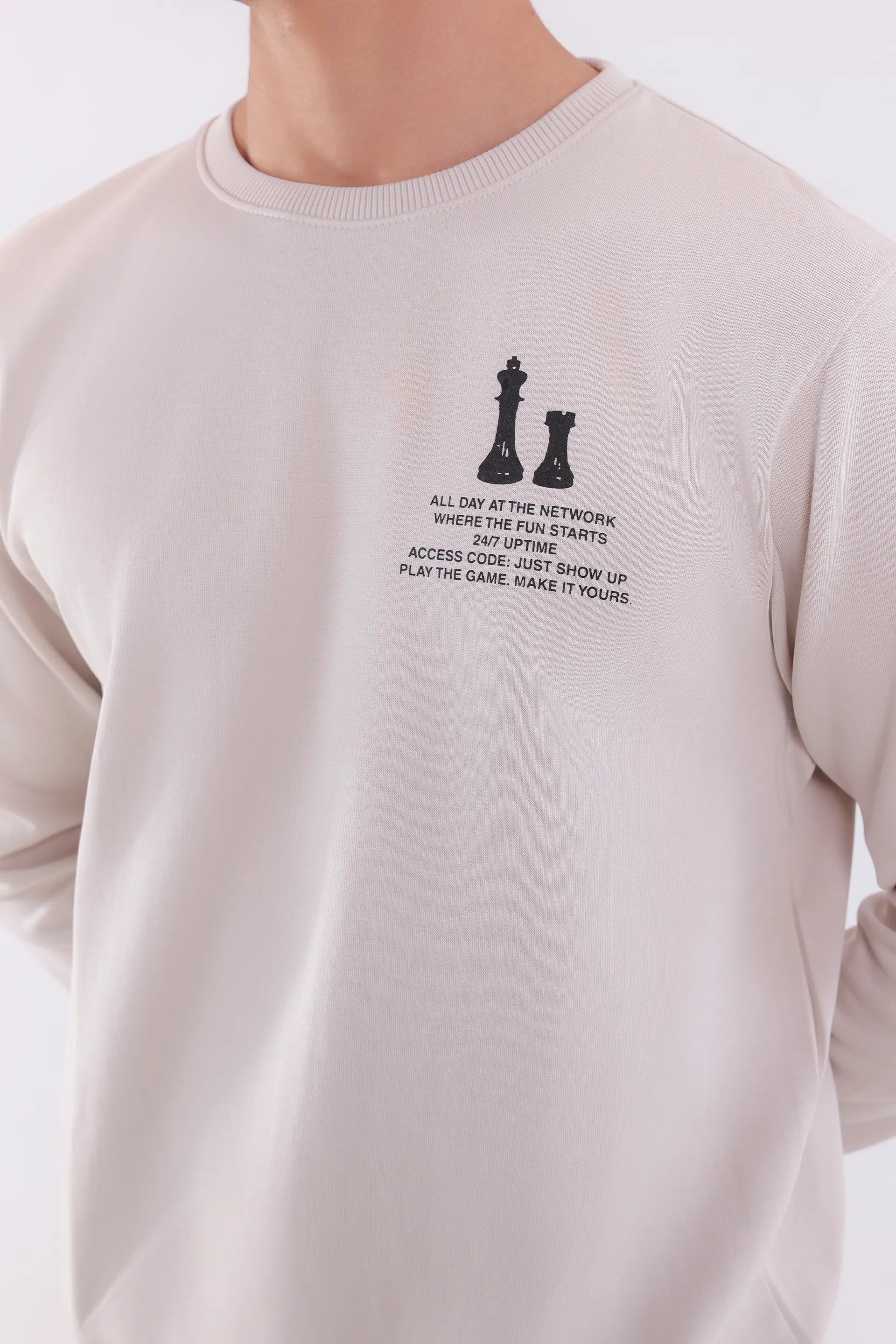 Chess House Interlock Sweatshirt - Cougar Clothing
