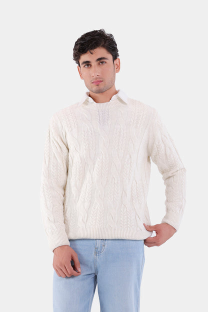 Cable Knit Sweater - Cougar Clothing