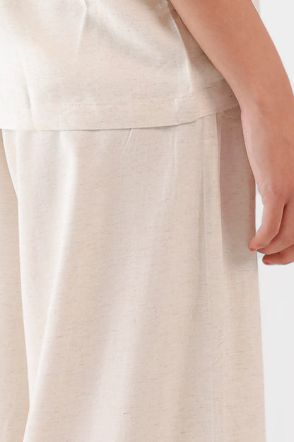 Slub Cotton Textured Trousers - Cougar Clothing