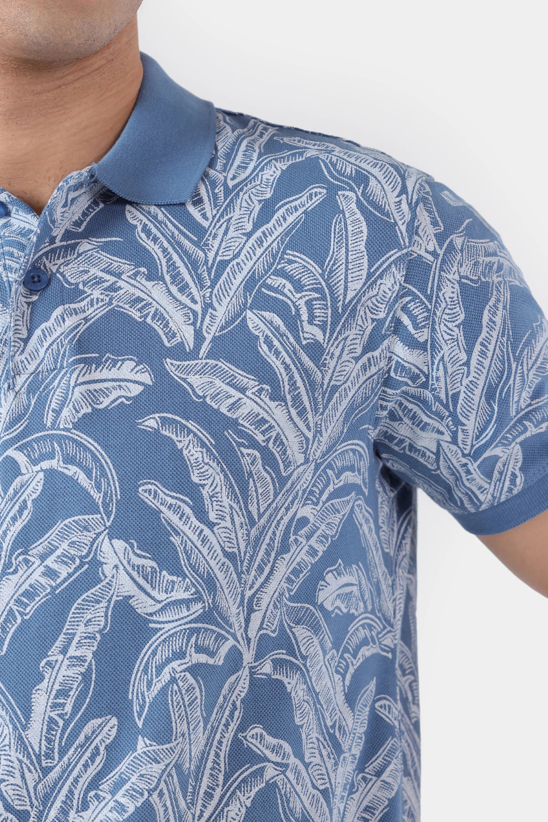 Pique Printed Polo - Cougar Clothing