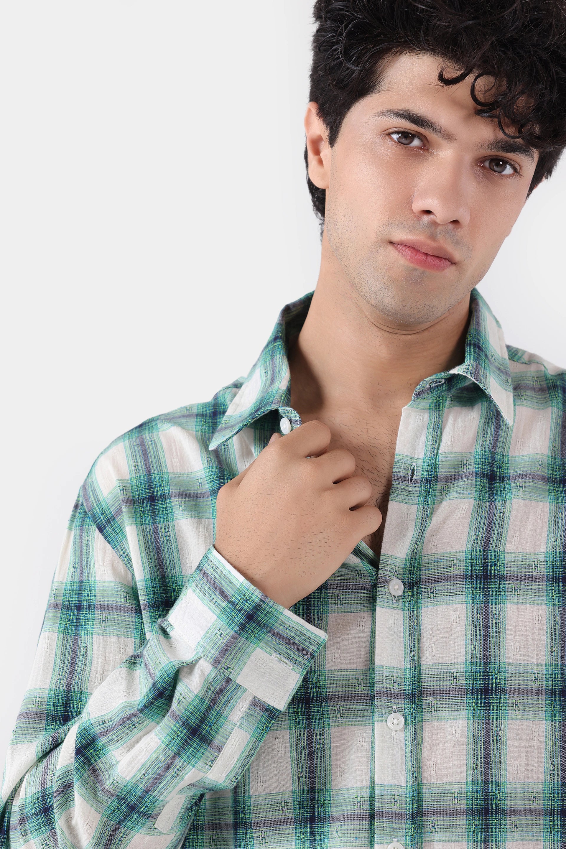 Jacquard Check Shirt - Cougar Clothing