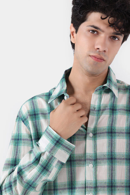 Jacquard Check Shirt - Cougar Clothing