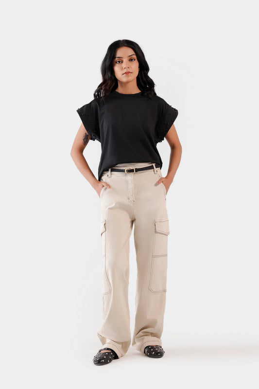 Straight Cargo Fit Jeans - Cougar Clothing