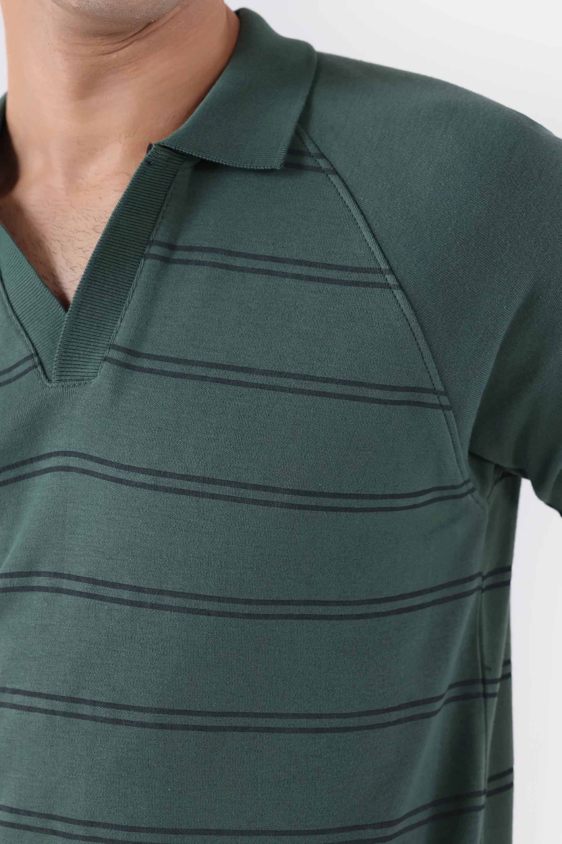 Raglan Striper Polo - Cougar Clothing