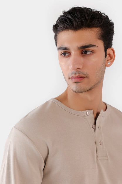 Basic Henley T-Shirt - Cougar Clothing