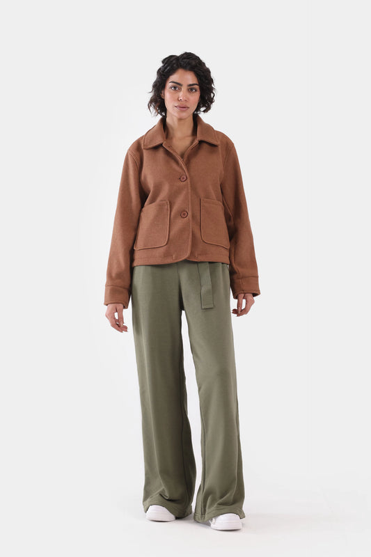 Tweed Cropped Jacket - Cougar Clothing