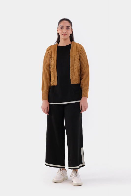 Cropped Knit Cardigan - Cougar Clothing