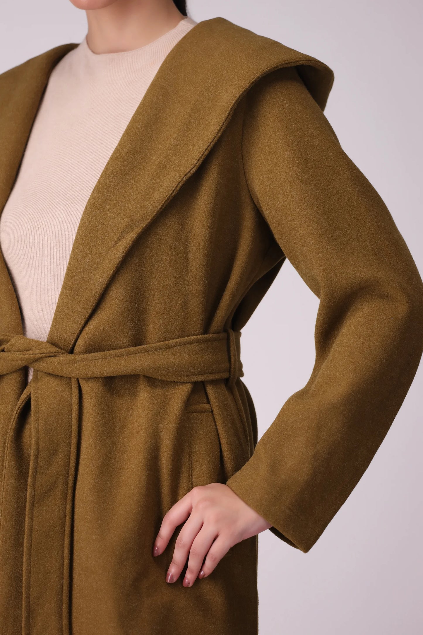 Mélange Hooded Coat - Cougar Clothing