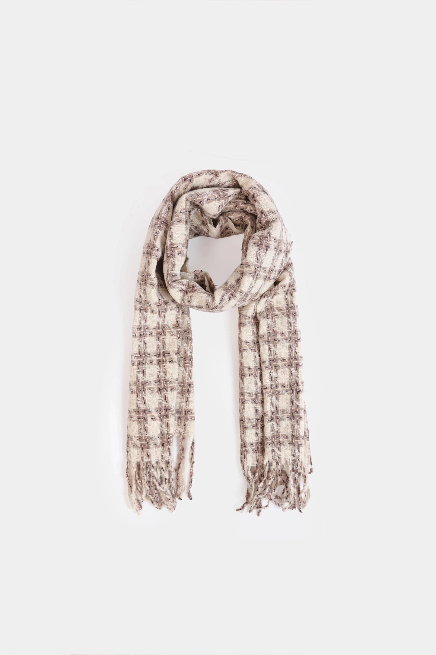 Checkered Knitted Shawl