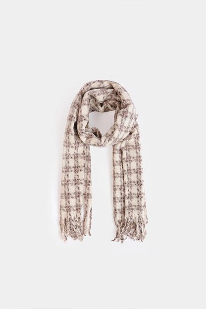 Checkered Knitted Shawl