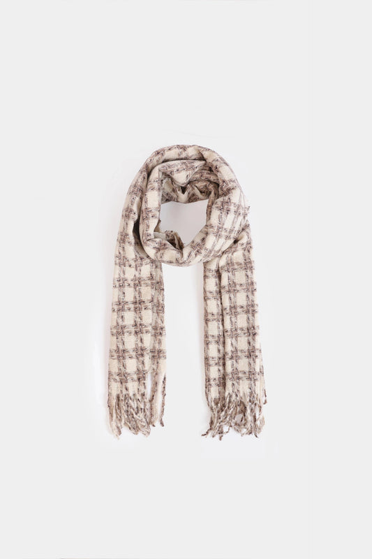 Checkered Knitted Shawl