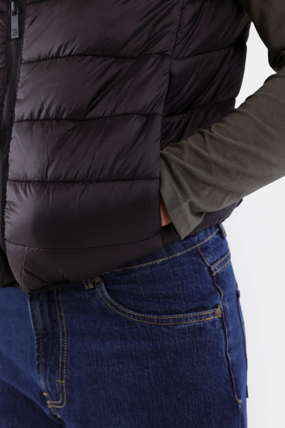 Mock Neck Quilted Gilet - Cougar Clothing