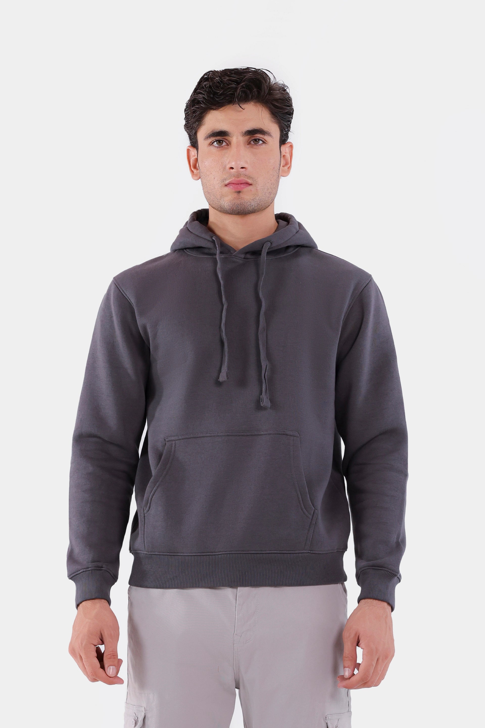 Basic Drawcord Hoodie - Cougar Clothing