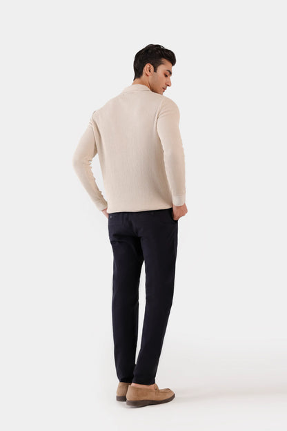 Relaxed Textured Chino Pants - Cougar Clothing