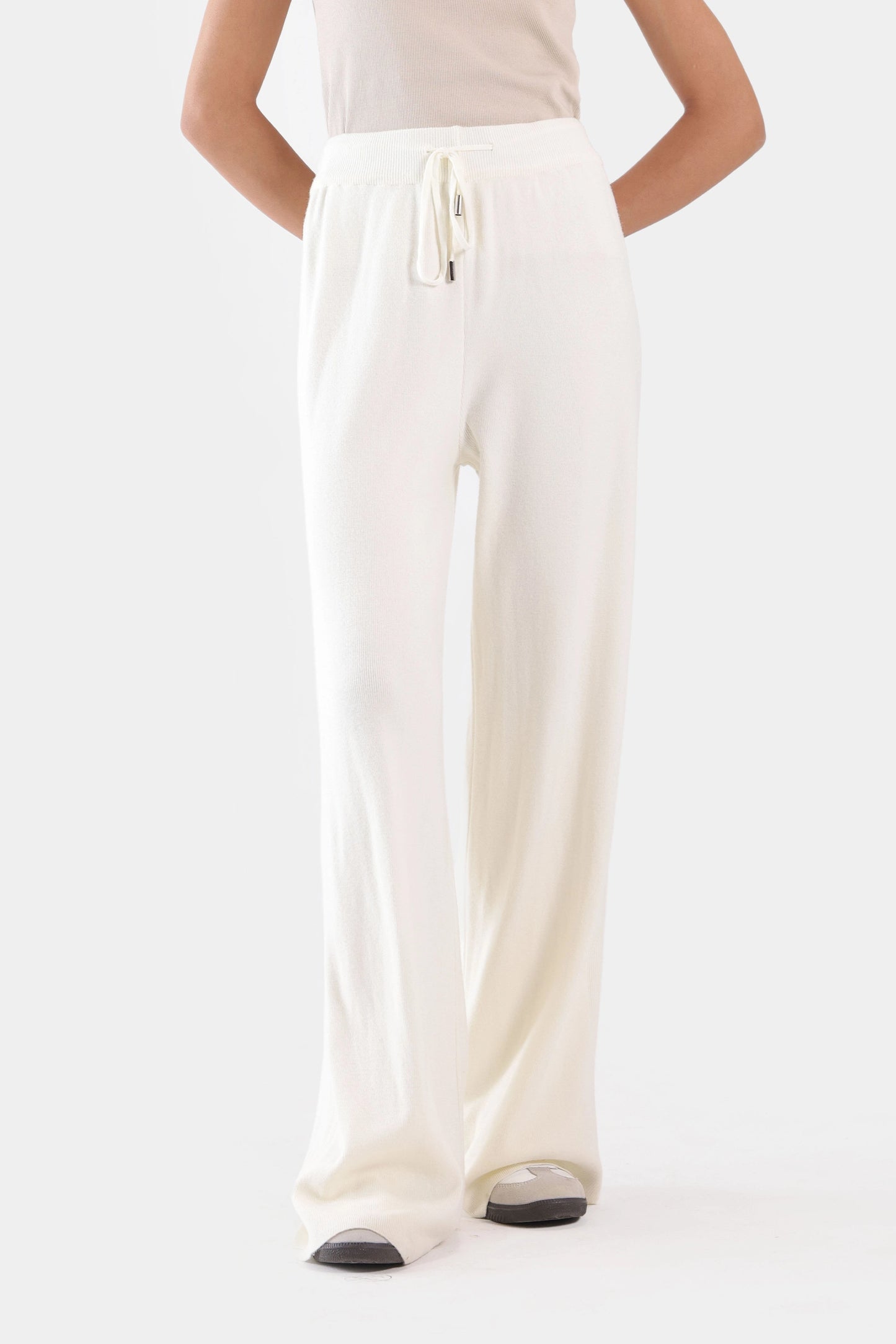 Drawcord Knitted Trousers