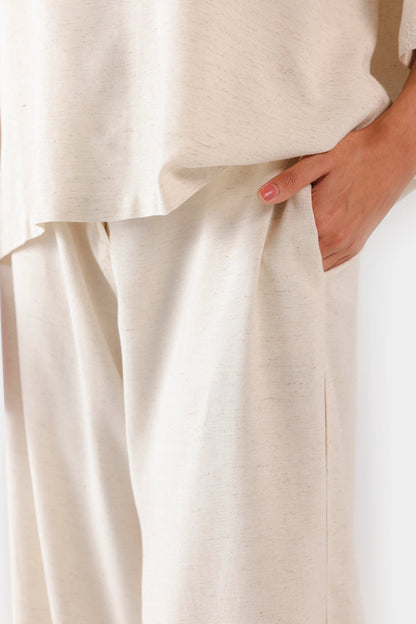 Slub Cotton Textured Trousers - Cougar Clothing