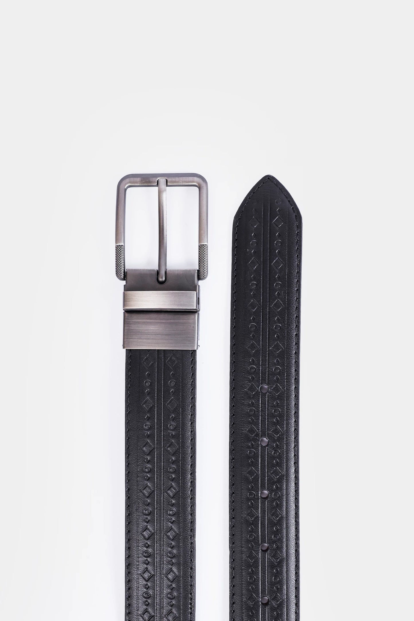 Textured Pattern Double Sided Belt - Cougar Clothing