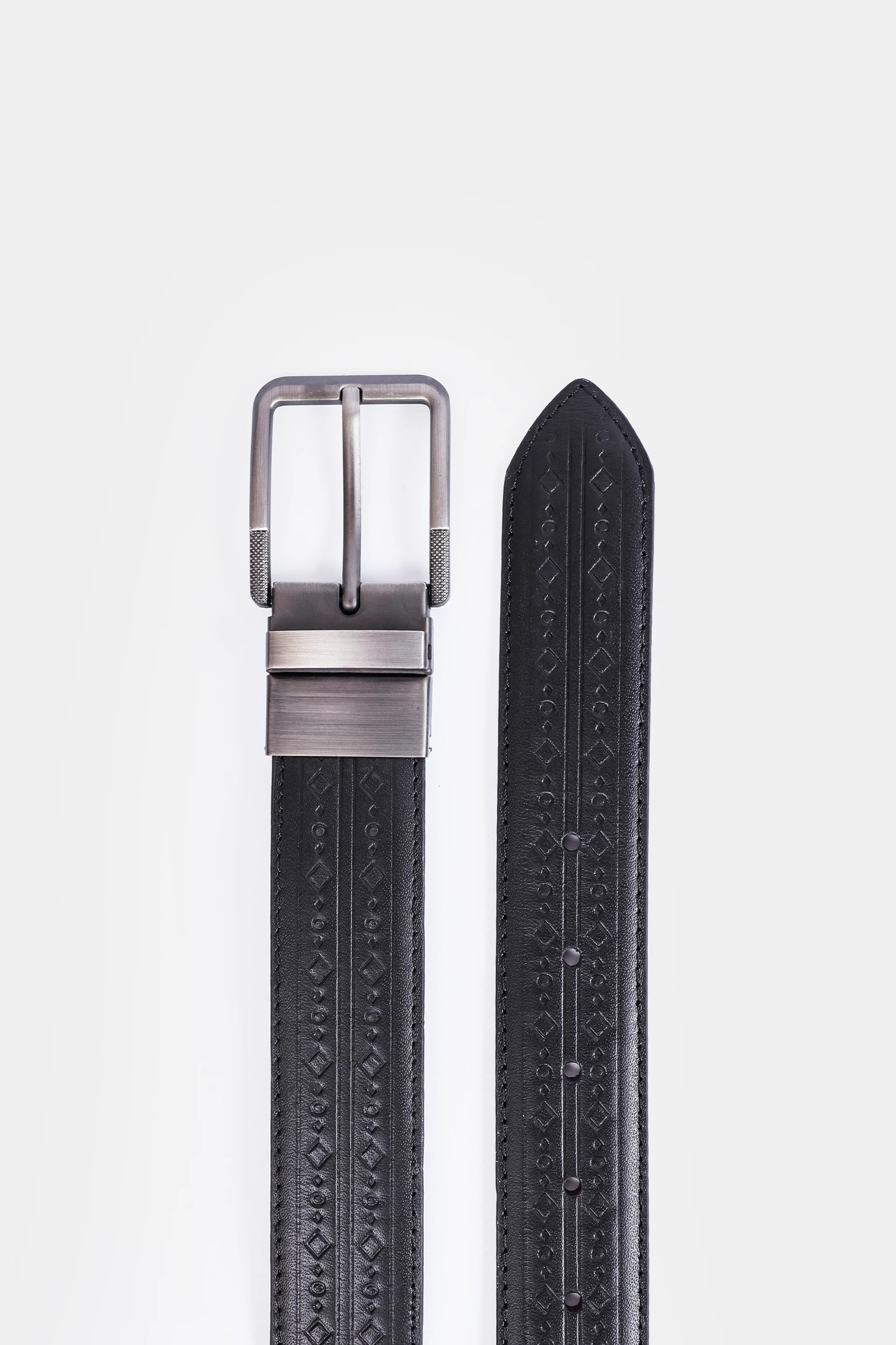 Textured Pattern Double Sided Belt - Cougar Clothing