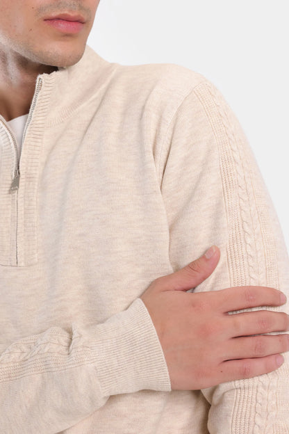 Quarter Zip Sweater - Cougar Clothing