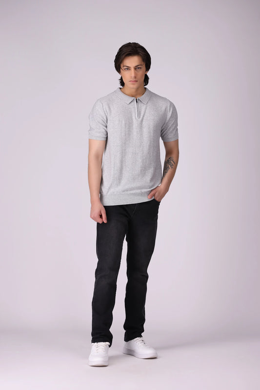 Quarter Zip Polo - Cougar Clothing