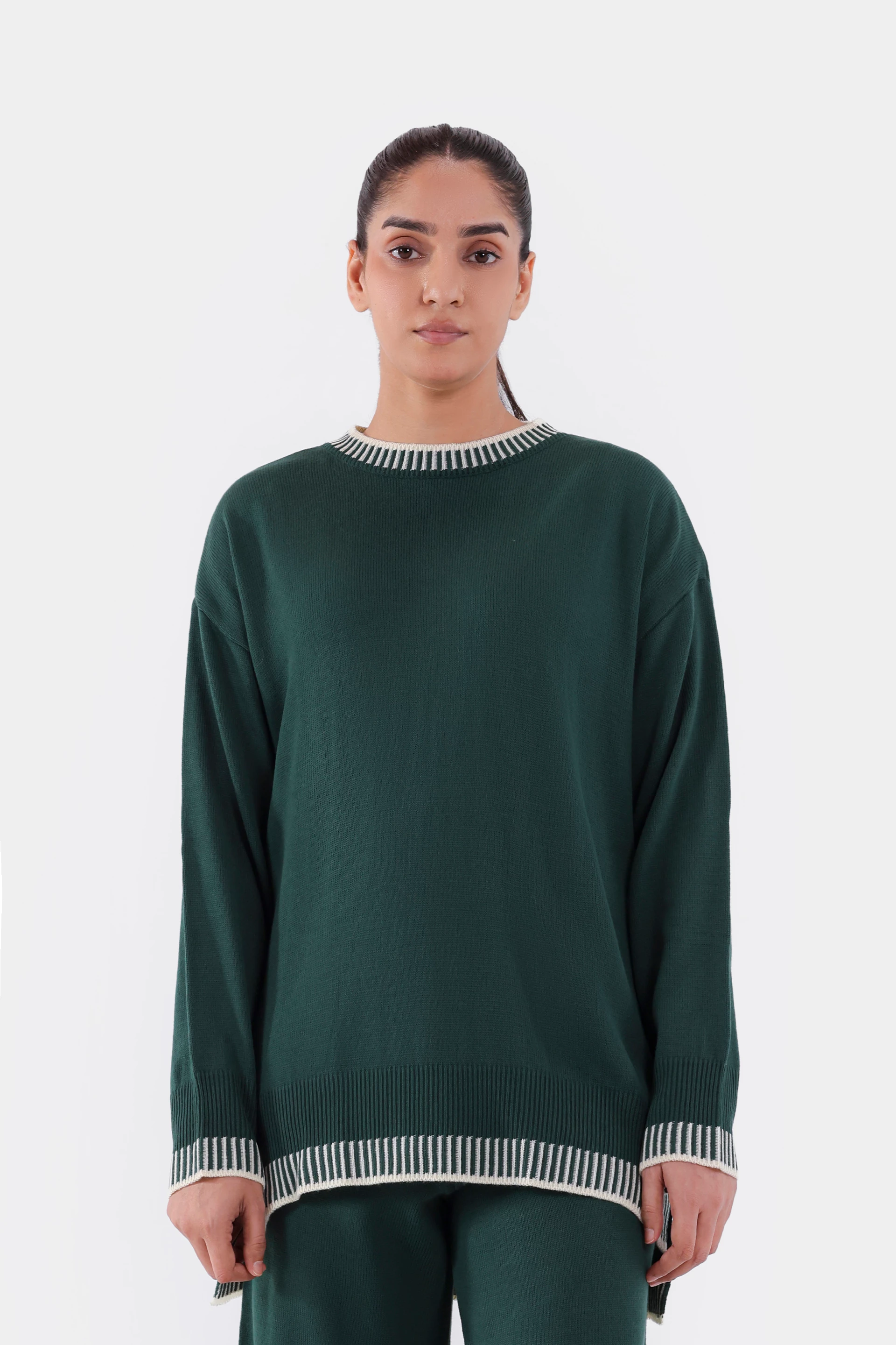 Contrast Trimmed Co-Ord Set - Cougar Clothing