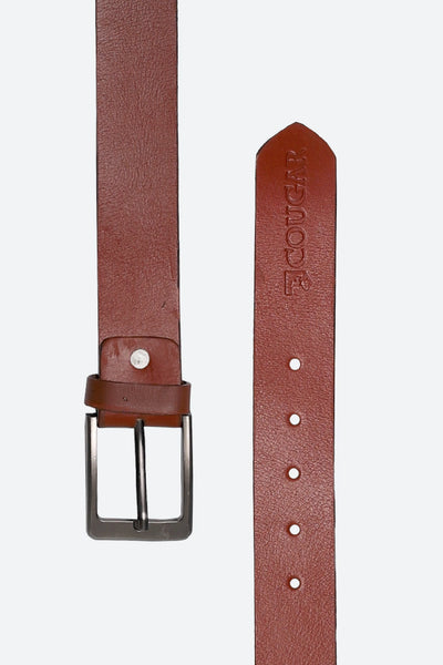 Silver Buckle Brown Belt